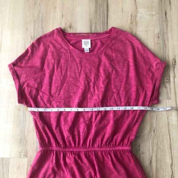 Casual Pink Maxi Dress with Dolman Sleeves - Picture 3 of 7